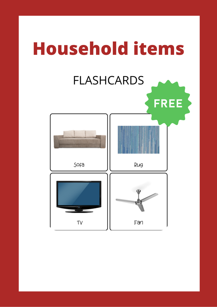 Flashcards - Household Items